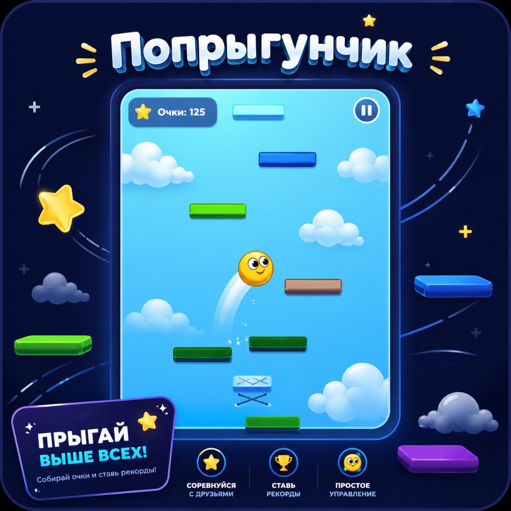 Превью проекта Игра Попрыгунчик